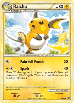 Raichu HS—Undaunted card