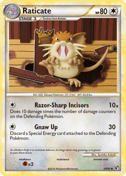 Raticate HS—Undaunted card