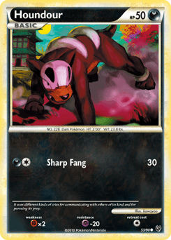 Houndour HS—Undaunted card