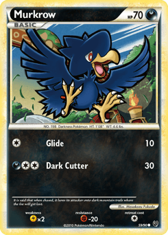 Murkrow HS—Undaunted card