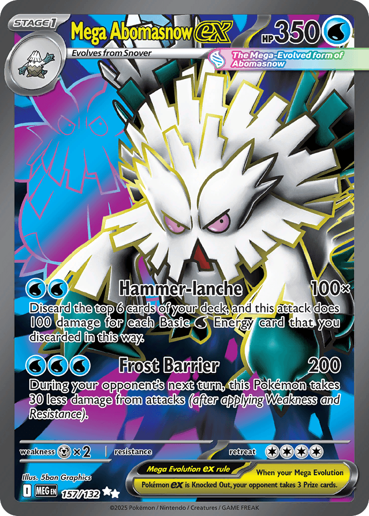 Mega Abomasnow ex Mega Evolution card