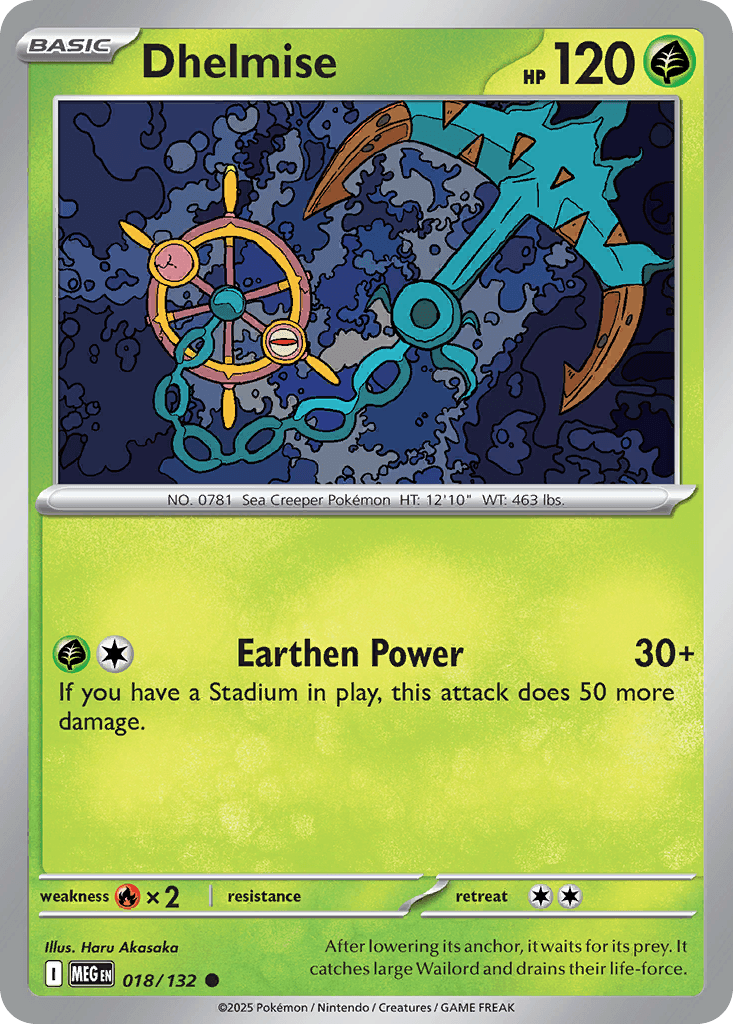 Dhelmise Mega Evolution card