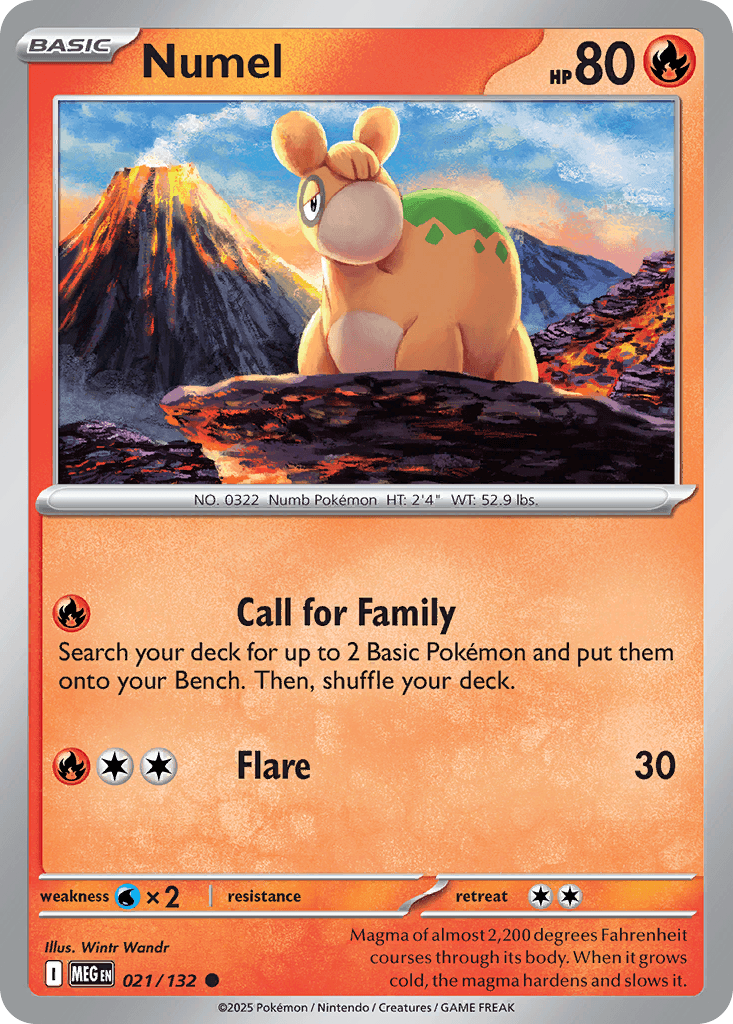 Numel Mega Evolution card