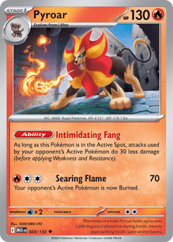 Pyroar Mega Evolution card