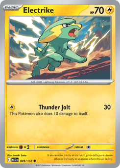 Electrike Mega Evolution card