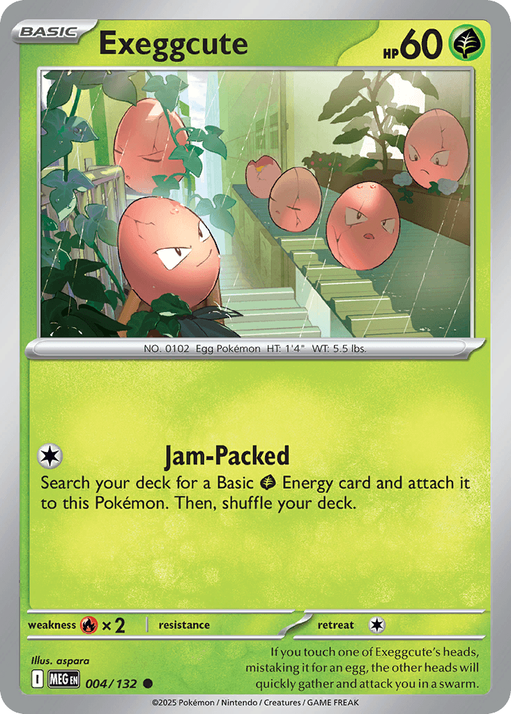 Exeggcute Mega Evolution card