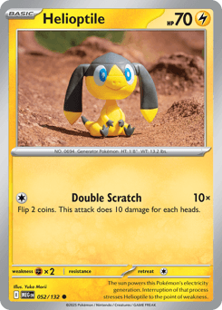 Helioptile Mega Evolution card