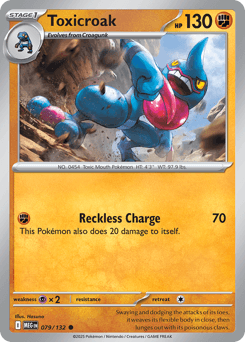 Toxicroak Mega Evolution card