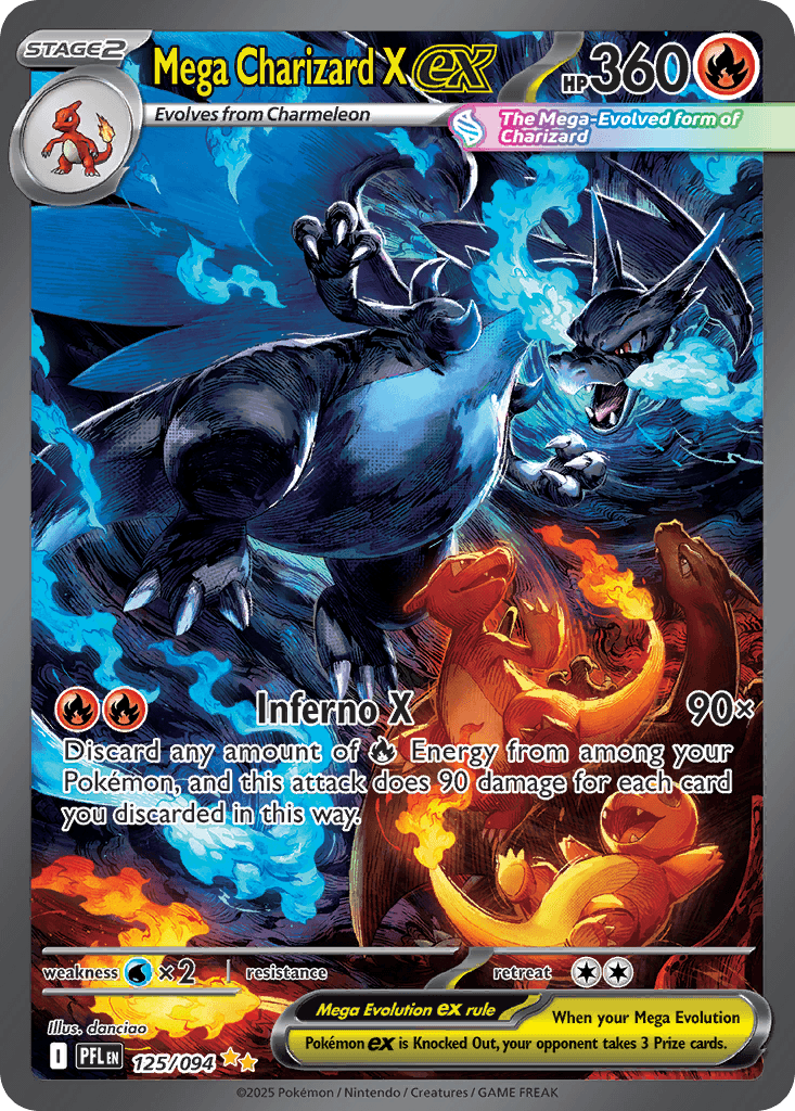 Mega Charizard X ex Phantasmal Flames card