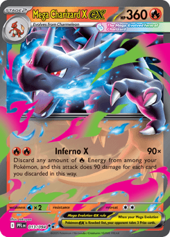 Mega Charizard X ex Phantasmal Flames card