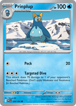 Prinplup Phantasmal Flames card
