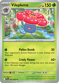 Vileplume Phantasmal Flames card