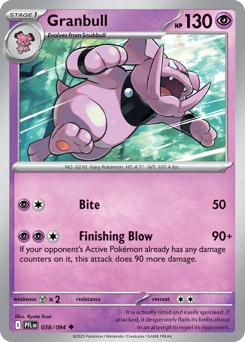 Granbull Phantasmal Flames card