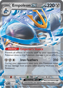 Empoleon ex Phantasmal Flames card