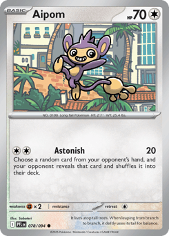 Aipom Phantasmal Flames card
