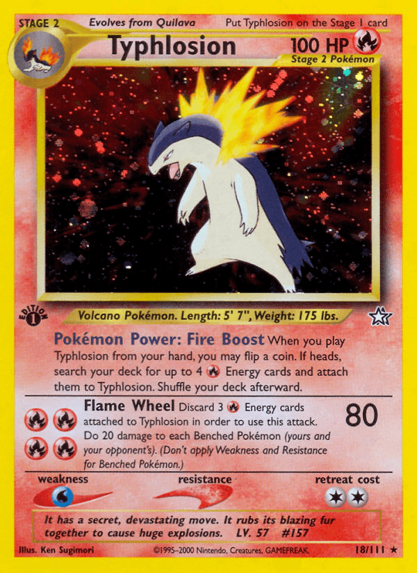 Typhlosion Neo Genesis card