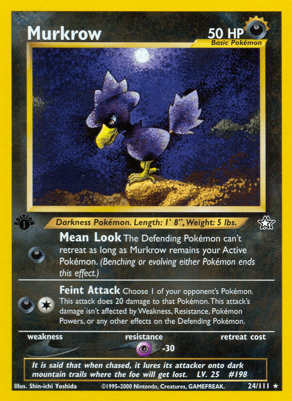 Murkrow Neo Genesis card