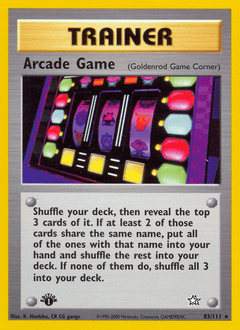 Arcade Game Neo Genesis card