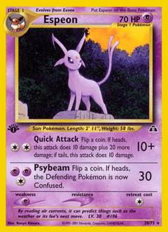 Espeon Neo Discovery card