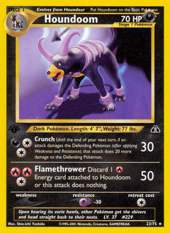 Houndoom Neo Discovery card