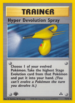 Hyper Devolution Spray Neo Discovery card