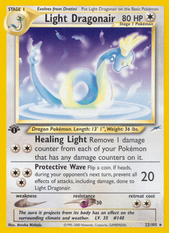 Light Dragonair Neo Destiny card
