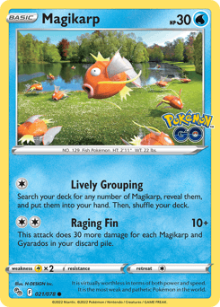 Magikarp Pokémon GO card