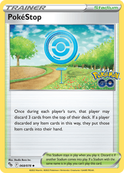 PokéStop Pokémon GO card