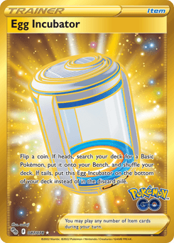 Egg Incubator Pokémon GO card