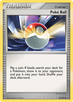 Poké Ball Platinum card