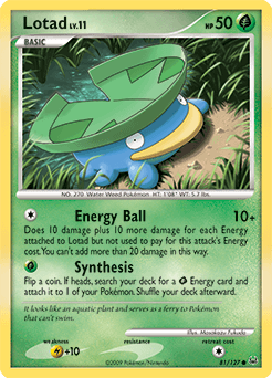 Lotad Platinum card