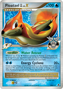 Floatzel GL LV.X Rising Rivals card