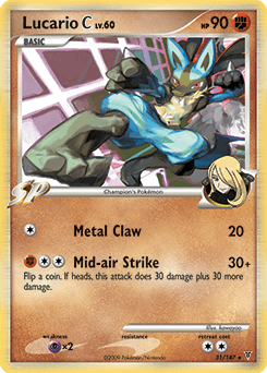 Lucario C Supreme Victors card