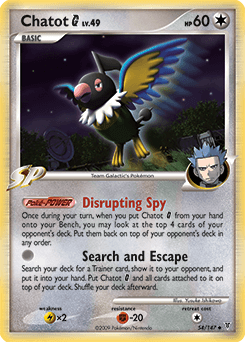 Chatot G Supreme Victors card