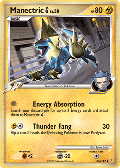 Manectric G Supreme Victors card