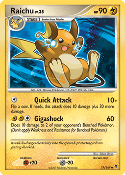 Raichu Supreme Victors card