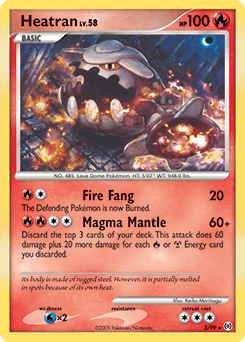 Heatran Arceus card