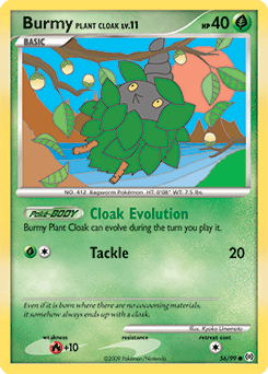 Burmy Plant Cloak Arceus card