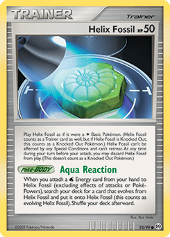 Helix Fossil Arceus card