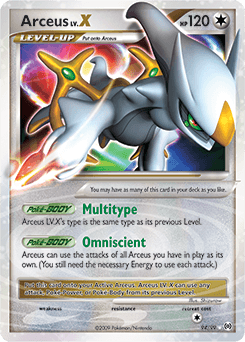 Arceus LV.X Arceus card