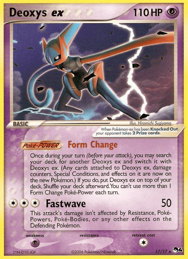 Deoxys ex POP Series 4 card