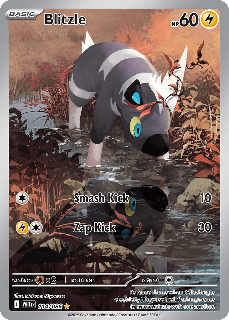 Blitzle White Flare card