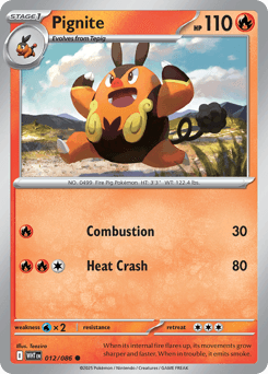Pignite White Flare card