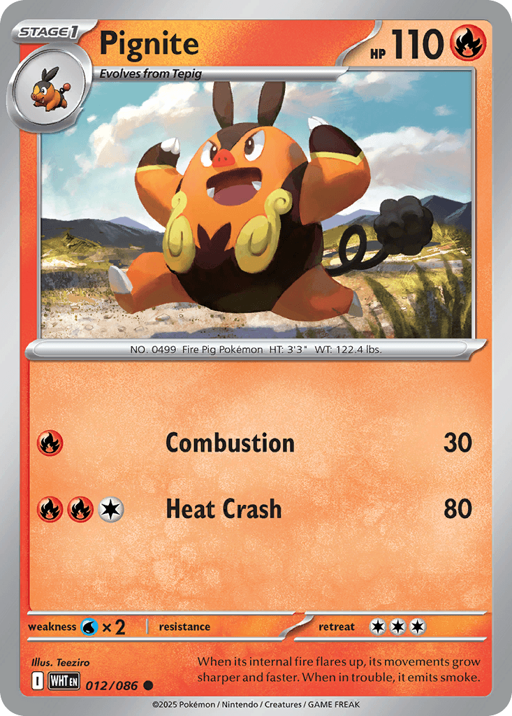 Pignite White Flare card