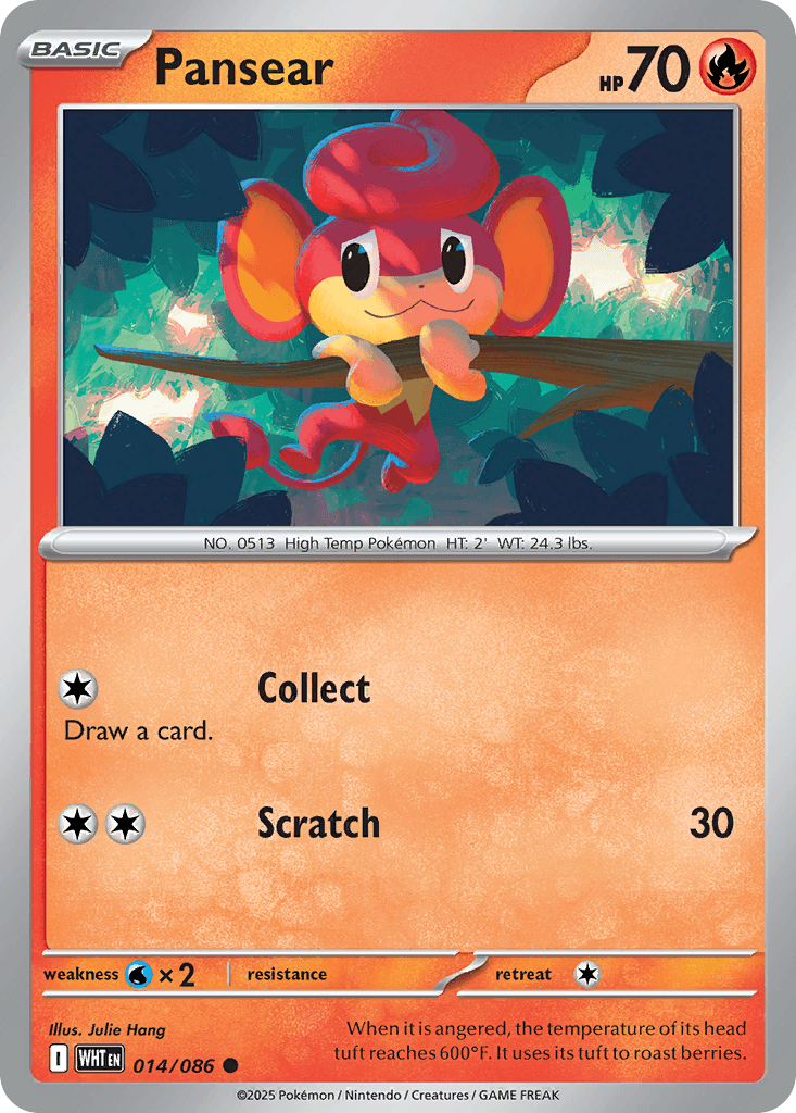 Pansear White Flare card