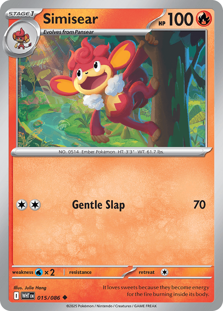 Simisear White Flare card