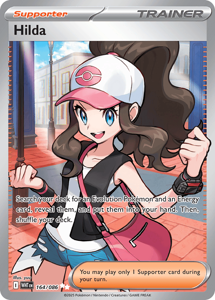 Hilda White Flare card