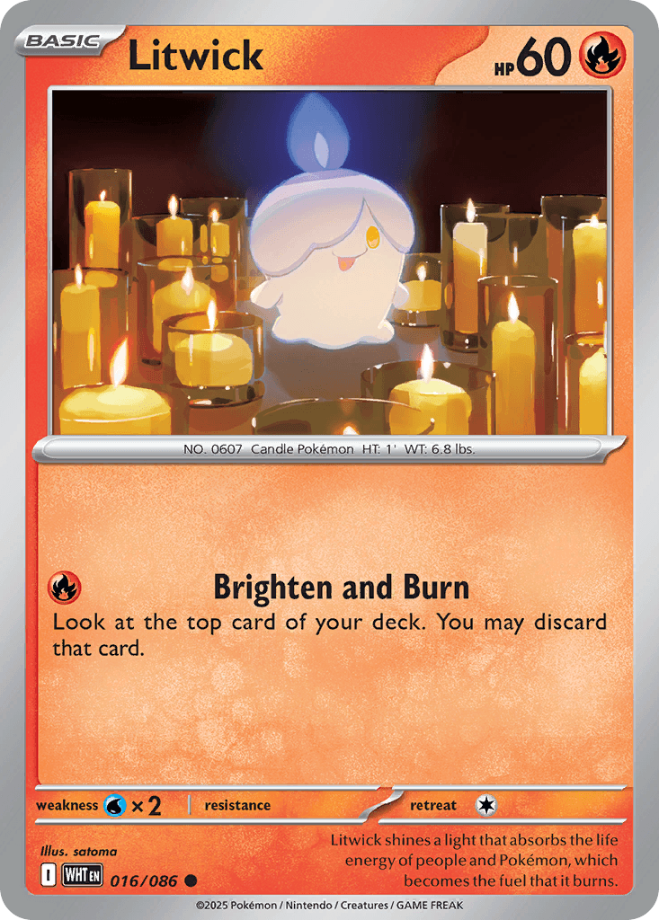 Litwick White Flare card
