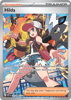 Hilda White Flare card