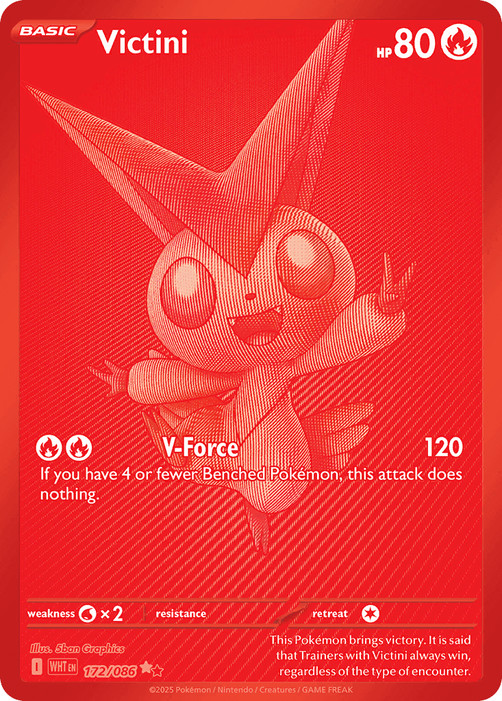 Victini White Flare card